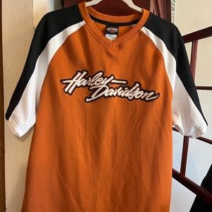 V neck Harley Davidson short sleeve Jersey Gateway Harley Davidson St. Louis Mo.